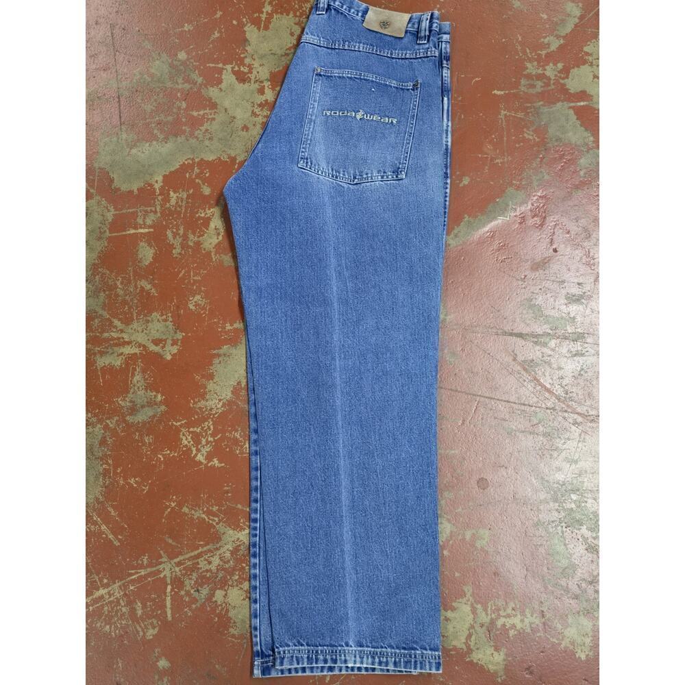 Rocawear jeans, blue, vintage baggy pants, 90s hip hop, 1990s, Roca Wear size 42 - Picture 4 of 5